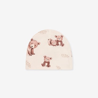 Bamboo Infant Swaddle and Beanie Set - Bernard (Bear) Posh Peanut Size: One Size