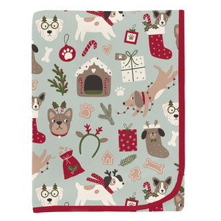 Bamboo Swaddling Blanket - Aloe Christmas Dogs KicKee Pants Size: One Size
