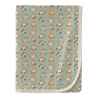 Bamboo Swaddling Blanket - Aloe Hamster Antics