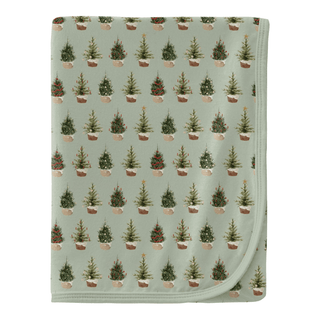 Bamboo Swaddling Blanket - Aloe Rustic Trees