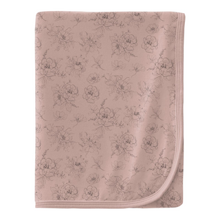 Bamboo Swaddling Blanket - Baby Rose Pencil Floral
