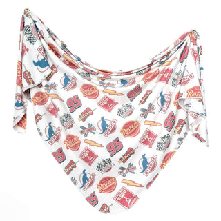 Knit Swaddling Blanket - Disney Pixar Bumper Stickers Copper Pearl Size: One Size