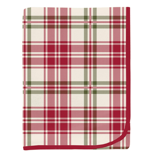 Bamboo Swaddling Blanket - Fireside Plaid KicKee Pants Size: One Size