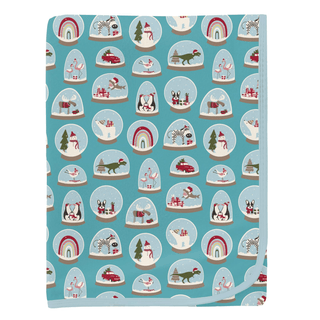 Bamboo Swaddling Blanket - Glacier Snow Globes KicKee Pants Size: One Size