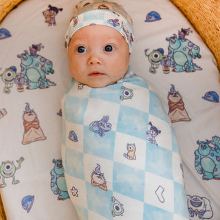 Knit Swaddling Blanket - Monsters, Inc. Medley Copper Pearl Size: One Size