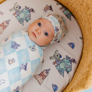 Knit Swaddling Blanket - Monsters, Inc. Medley Copper Pearl Size: One Size