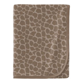 Bamboo Swaddling Blanket - Mushroom Giraffe Print