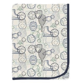 Bamboo Swaddling Blanket - Natural Sports Gear KicKee Pants Size: One Size