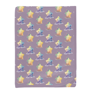Bamboo Swaddling Blanket - Rainbow Stars KicKee Pants Size: One Size