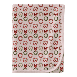 Bamboo Swaddling Blanket - Shrinking Violet Wreath