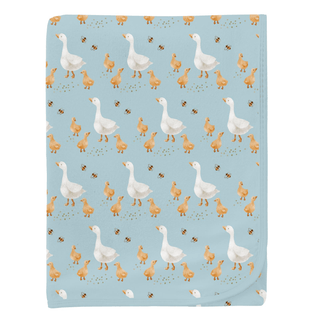 Bamboo Swaddling Blanket - Spring Sky Feeding DucksKicKee PantsSize: One Size