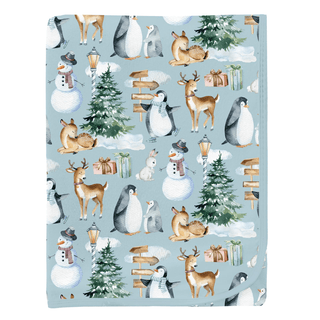 Bamboo Swaddling Blanket - Spring Sky Winter Woodland KicKee Pants Size: One Size