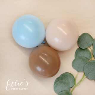 Teddy Bear Blue & Brown Balloon Garland Kit Balloon Garlands Ellie's Party Supply Garland Length:: 5 Feet