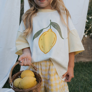 Child Cotton Tee - Lemon Sweatshirt forever french baby Size: 2/3 Years