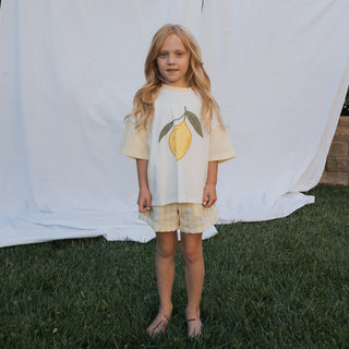 Child Cotton Tee - Lemon Sweatshirt forever french baby Size: 2/3 Years