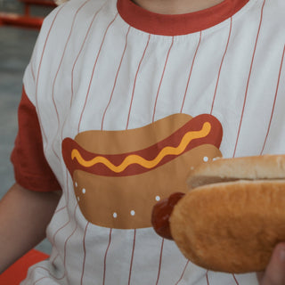 Child Cotton Tee | Hot Dogs forever french baby