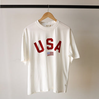 Adult Cotton Tee - USA Adult Tee forever french baby Size: Small