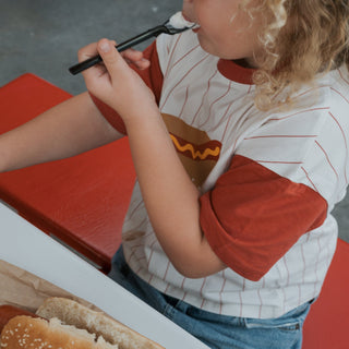 Child Cotton Tee | Hot Dogs forever french baby