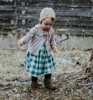 The Cozy Boot Baby & Toddler Boots Boot Little Love Bug Co. Color: Taupe Size: 2 (Weatherproof Soft Sole)