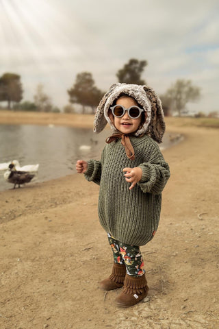 The Cozy Boot Baby & Toddler Boots Boot Little Love Bug Co. Color: Taupe Size: 2 (Weatherproof Soft Sole)