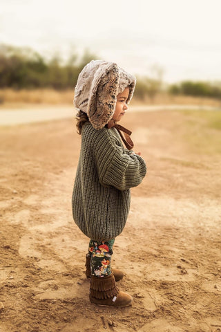 The Cozy Boot Baby & Toddler Boots Boot Little Love Bug Co. Color: Taupe Size: 2 (Weatherproof Soft Sole)