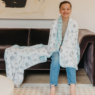 Three-Layer Jumbo Quilt Blanket - Star Wars Grogu