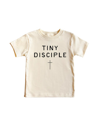 Cotton Tiny Disciple Kids Tee - Beige