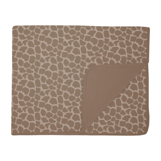 Bamboo Toddler Blanket - Mushroom Giraffe Print