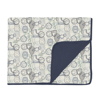 Bamboo Toddler Blanket - Natural Sports Gear KicKee Pants Size: One Size