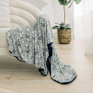 Bamboo Toddler Blanket - Natural Sports Gear KicKee Pants Size: One Size