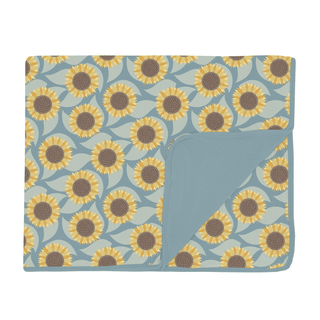 Bamboo Toddler Blanket - Stormy Sea SunflowerKicKee PantsSize: One Size