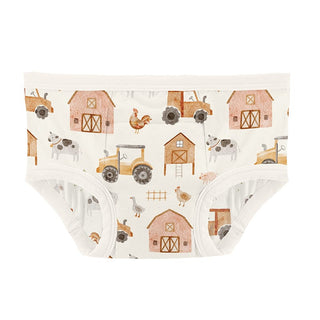 Bamboo Training Pants (Set of 2) - Natural Farm Life & Portabella Fall ToolsKicKee PantsSize: 2T-3T
