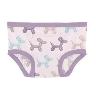 Bamboo Training Pants - Shrinking Violet Balloon Dogs KicKee Pants Size: 2T-3T