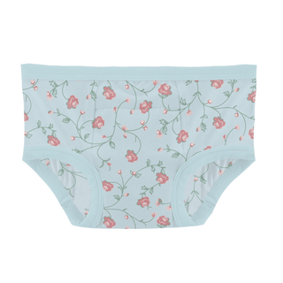 Bamboo Training Pants - Spring Sky Floral Vines KicKee Pants Size: 2T-3T
