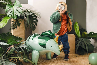 Standing Triceratops Balloon Mylar Balloons Ellie's Party Supply