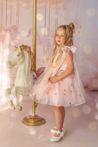 Twinkle Star Blush Pink Tulle Dress Dresses Faeella Size: 2