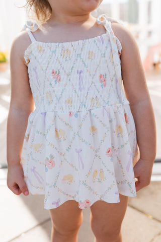 Bamboo Twirl Bodysuit Dress - Peep and Petal In My Jammers Size: 0-3 Months