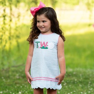 Teeing Up To Two Birthday Golf Dress Baby & Toddler Dresses Seven Lantern Lane Size: 2T