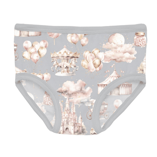 Bamboo Underwear - Dove Princess Dreams KicKee Pants Size: 2T-3T