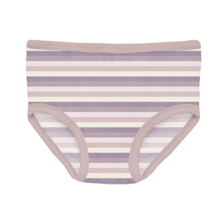 Bamboo Underwear - Lavender Bliss Stripe KicKee Pants Size: 2T-3T