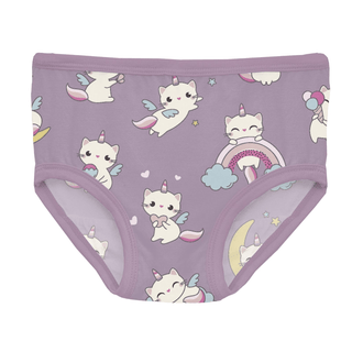 Bamboo Underwear - Lavender Caticorn KicKee Pants Size: 2T-3T