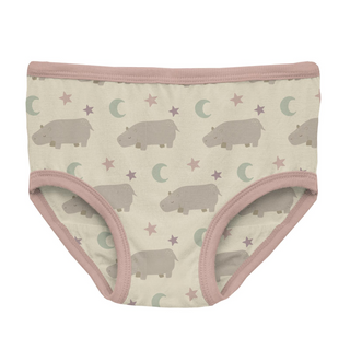 Bamboo Underwear - Natural Hippo