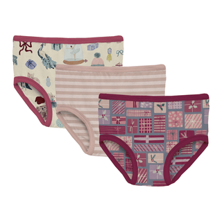 Bamboo Underwear (Set of 3) - Moonlight Christmas Gifts, Natural Christmas Story & Blossom Breeze Stripe