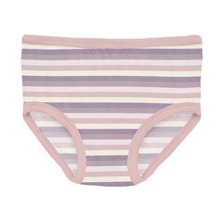 Bamboo Underwear (Set of 3) - Lavender Bliss Stripe, Sweet Pea Spring Floral & Shrinking Violet KicKee Pants Size: 2T-3T