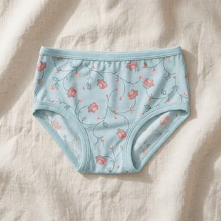 Bamboo Underwear - Spring Sky Floral Vines KicKee Pants Size: 2T-3T