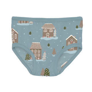 Bamboo Underwear - Stormy Sea Gingerbread Town KicKee Pants Size: 2T-3T