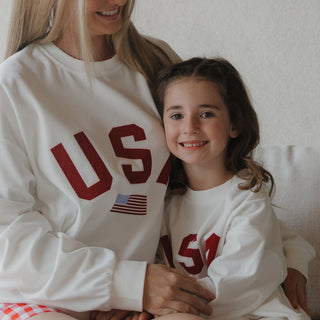 *PRE-ORDER* Child Sweatshirt - USA Sweatshirt forever french baby Size: 0-3 Months