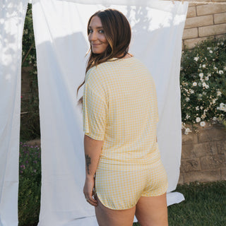 Women's Bamboo Short Set - Citron Women's Pajama forever french baby Size: X-Small