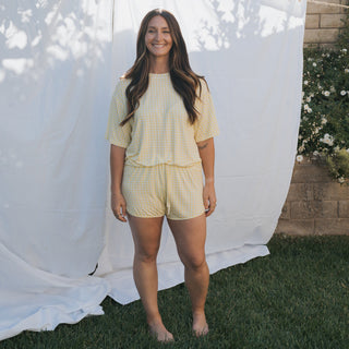 Women's Bamboo Short Set - Citron Women's Pajama forever french baby Size: X-Small