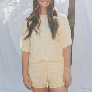 Women's Bamboo Short Set - Citron Women's Pajama forever french baby Size: X-Small